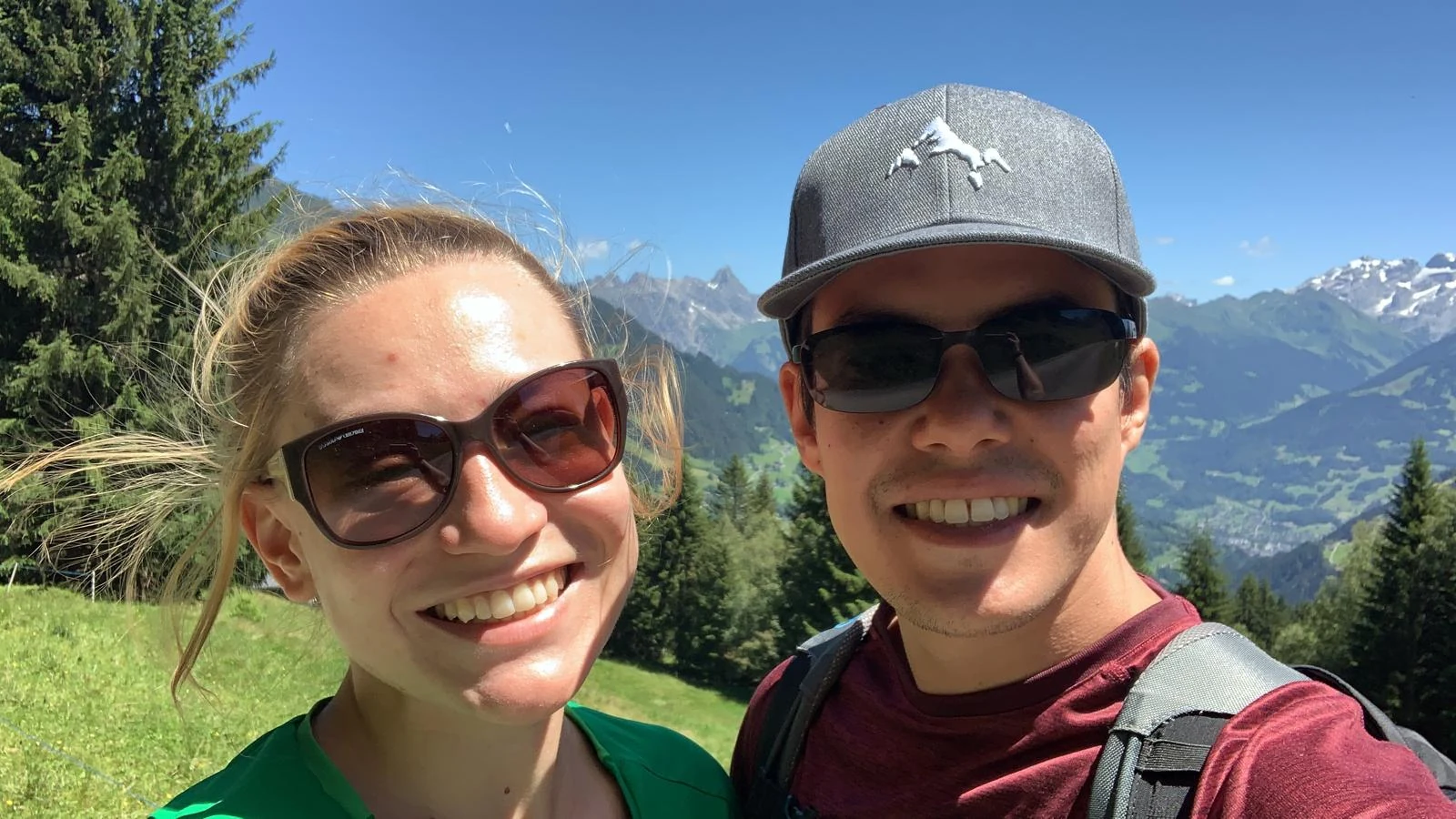 Ein Selfie in den Bergen